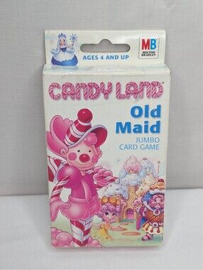 Vintage Rare Candy Land Old Maid Jumbo Card Game